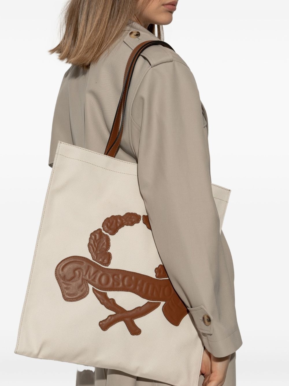 logo-debossed shoulder bag - 2
