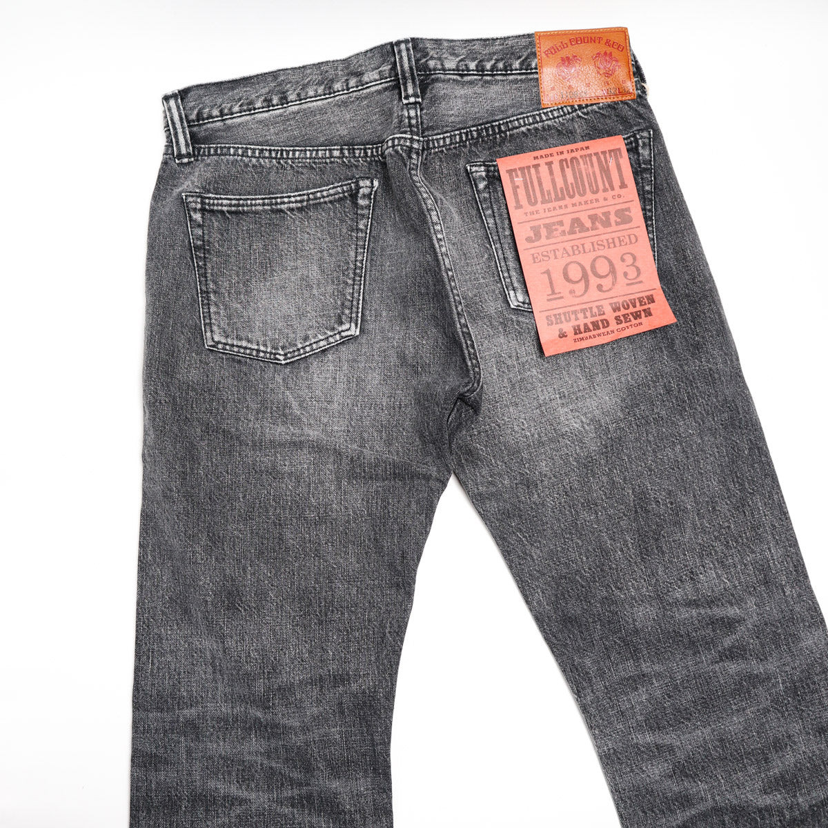 1108BKHW Slim Straight 13.7oz Selvedge Denim Black Dartford - 3