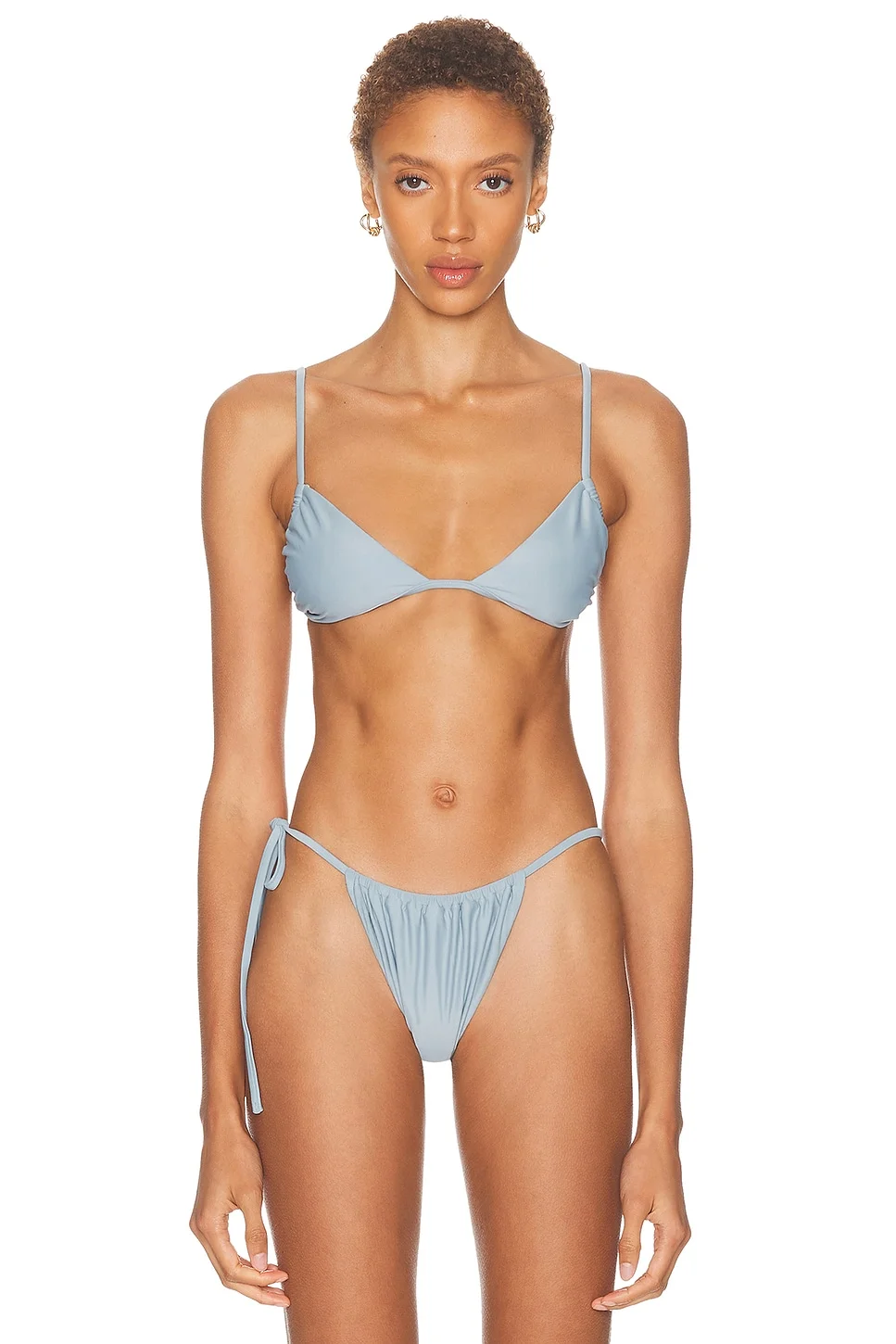 Lucie Gathered String Bikini Top - 1