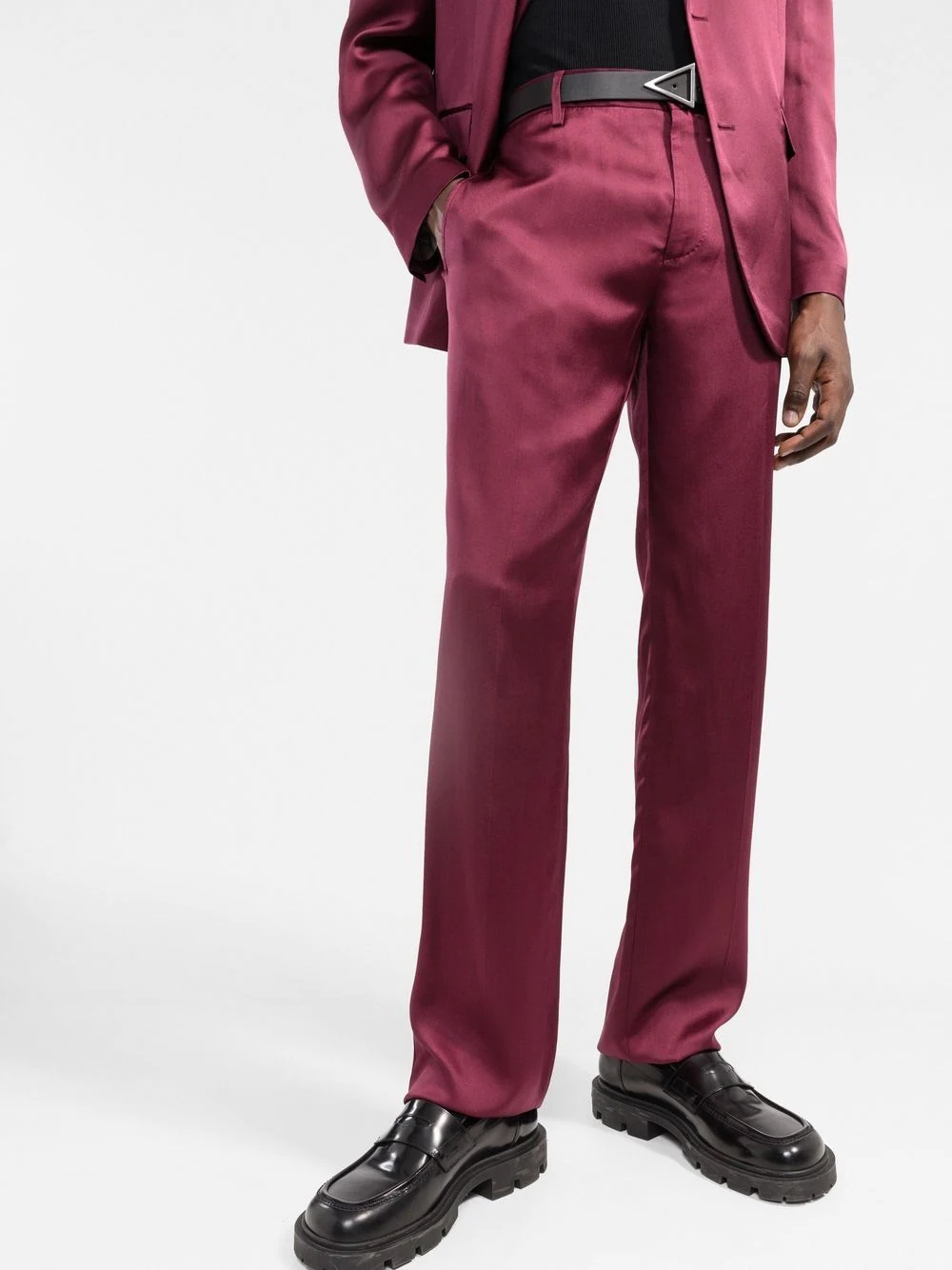 tailored straight-leg trousers - 3