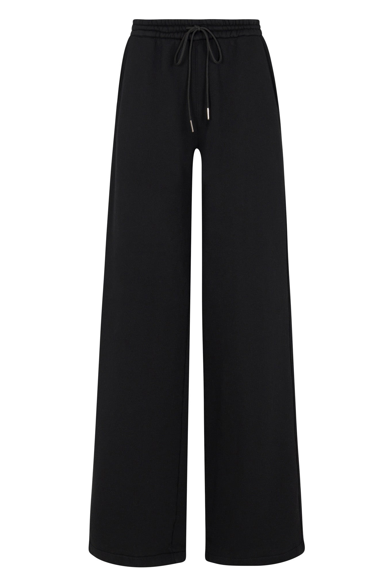 BLACK COTTON BAGGY SWEATPANTS - 5