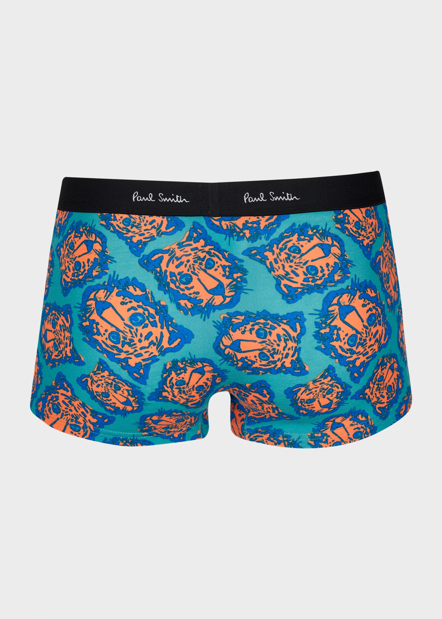 Blue 'Tiger' Print Boxer Briefs - 2