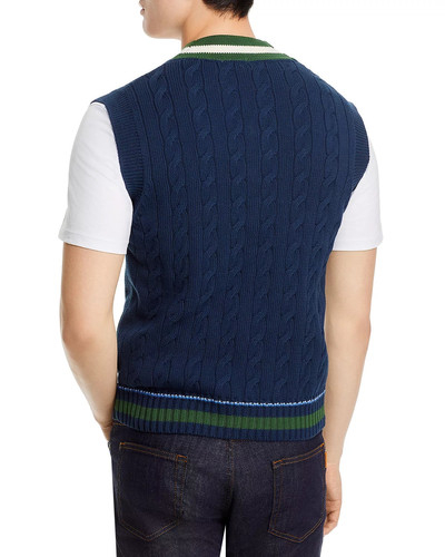 LACOSTE Classic Fit Cable Knit Sweater Vest outlook