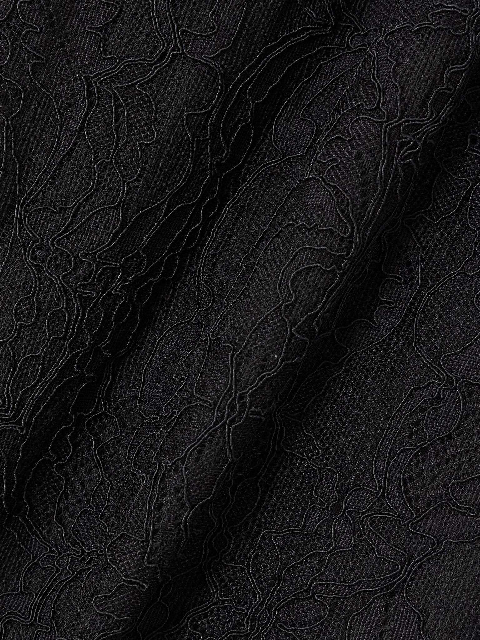 Stretch-lace skirt Black - 4