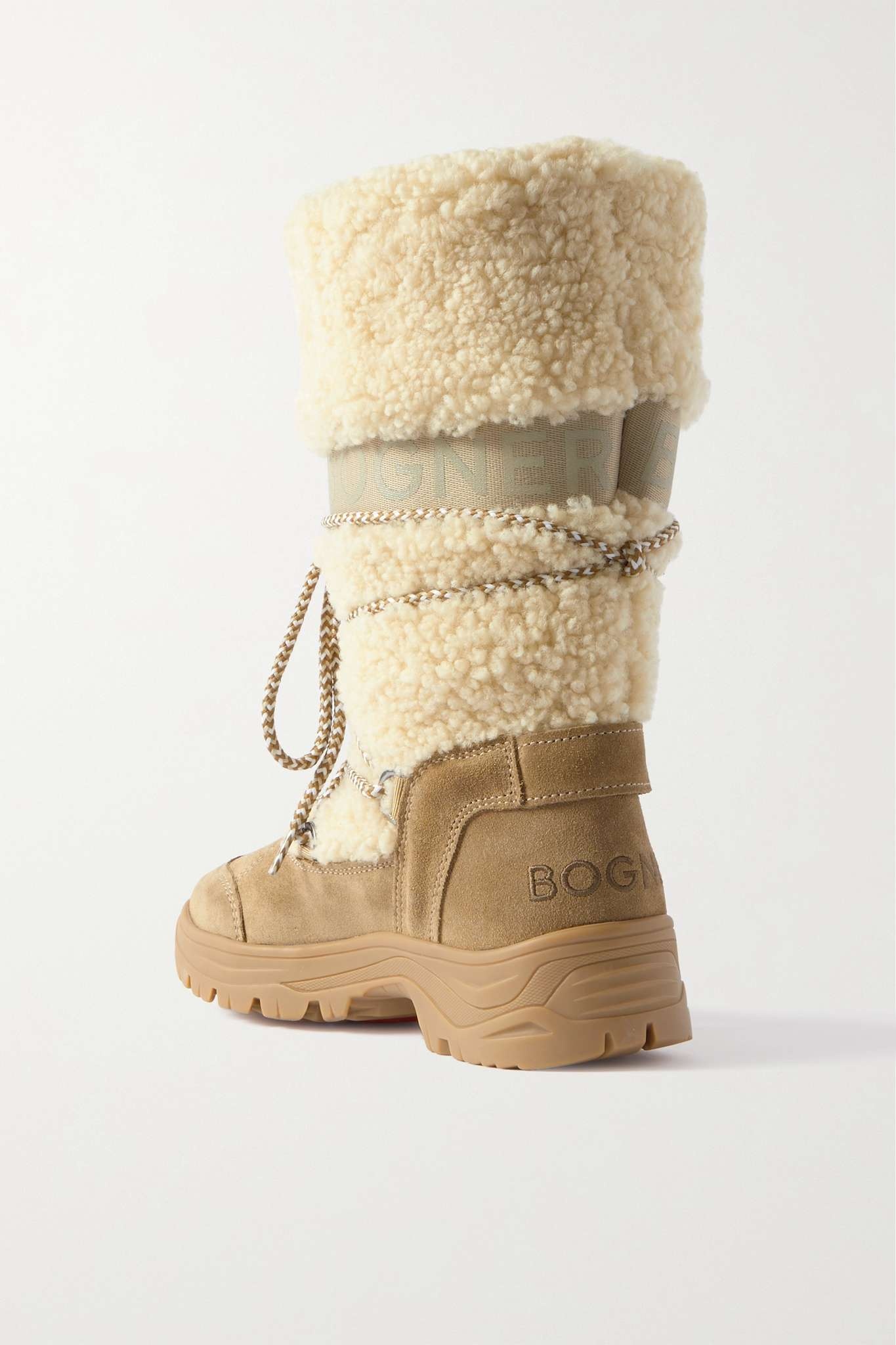BOGNER Alta Badia 2 B shearling and suede snow boots