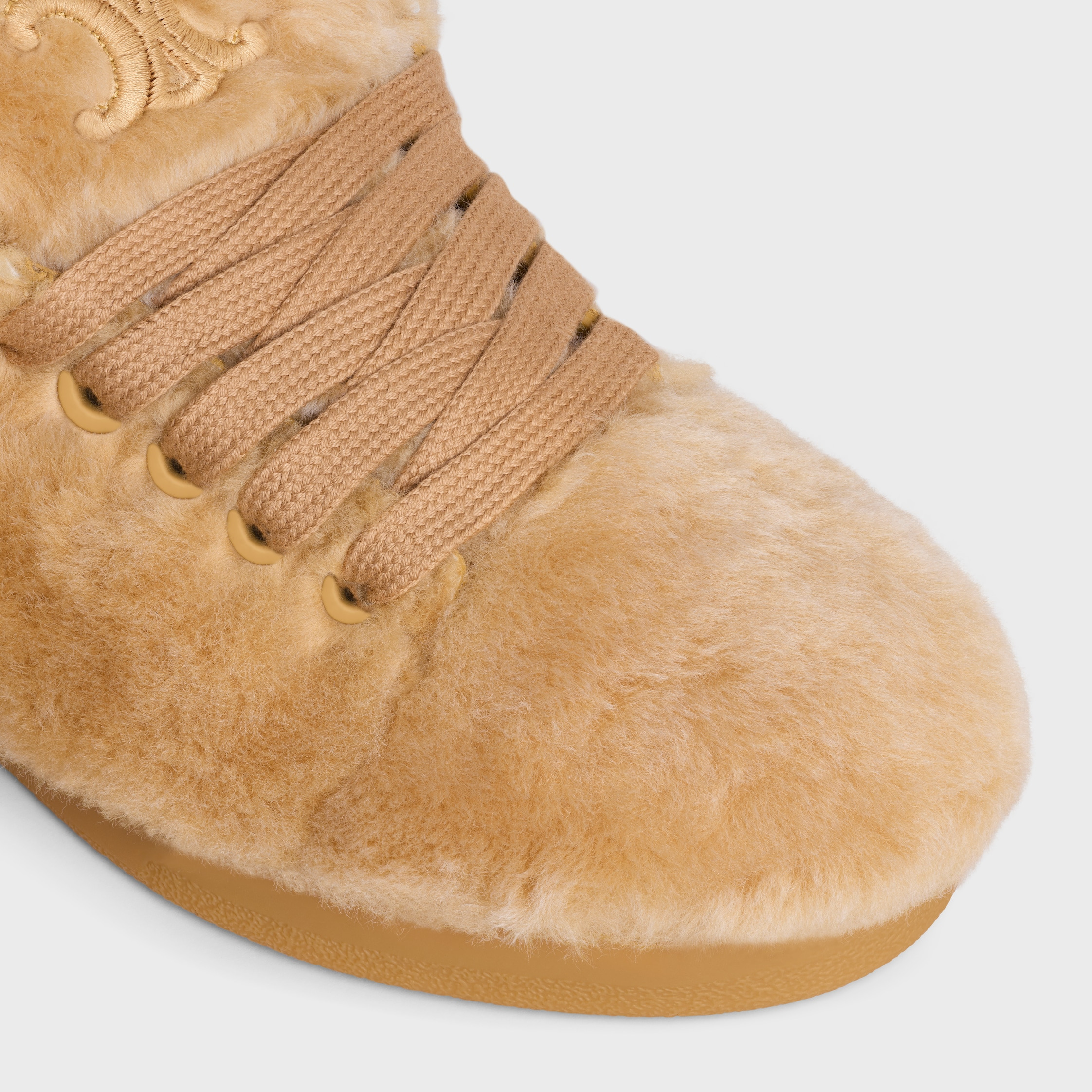 CELINE HUNTINGTON LOW TOP SNEAKER in SHEARLING - 4