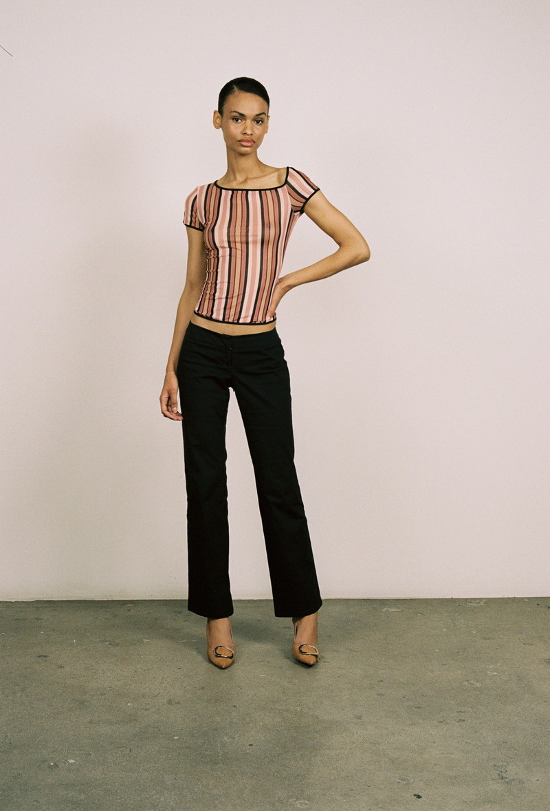 MIMI TEE - SALMON STRIPE 3