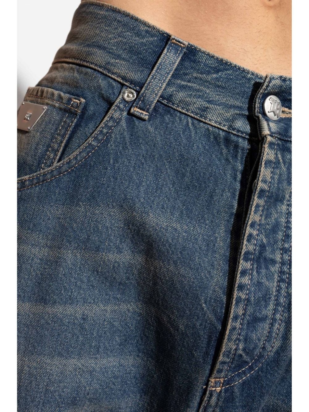 wide-leg cargo jeans - 5
