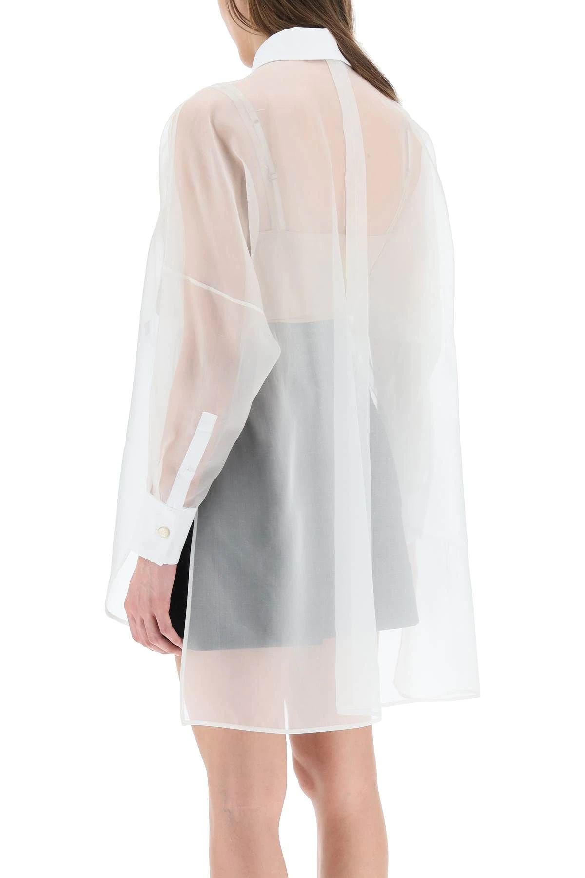 SILK ORGANZA SHIRT - 4