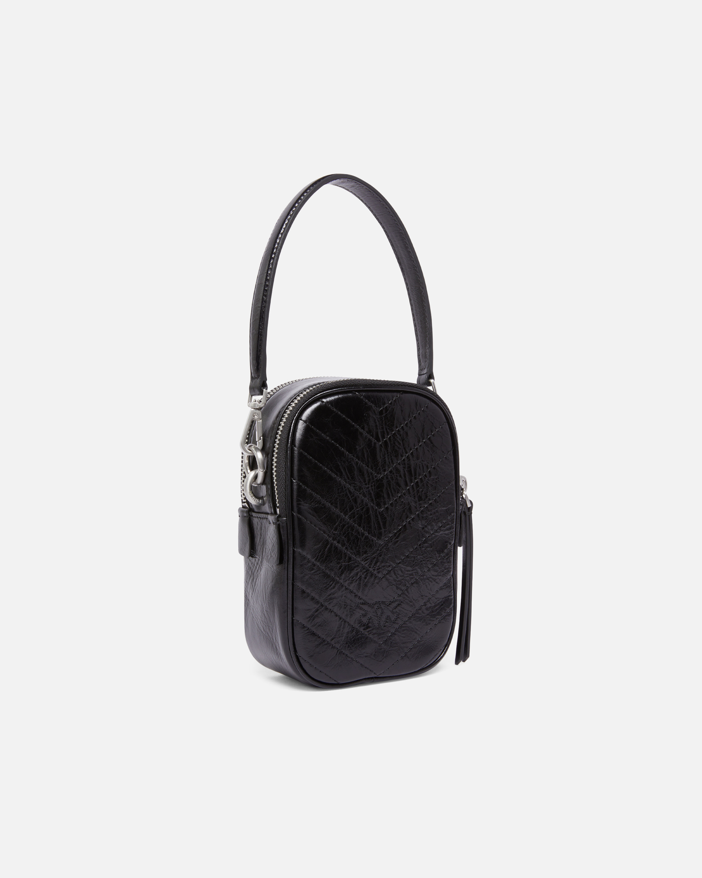 SMALL CHEVRON LEATHER HANDBAG - 2