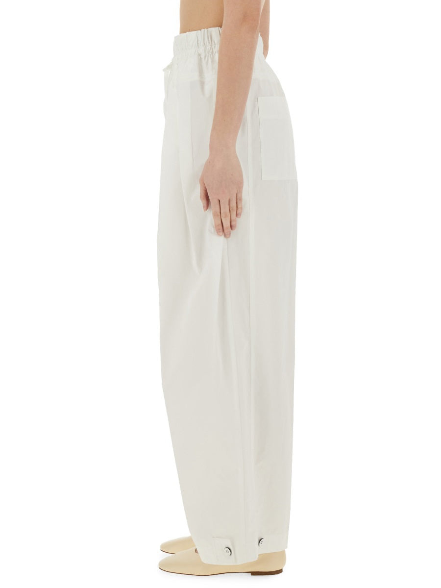 Jil Sander Women Wide Pants In Cotton Gabardine - 4