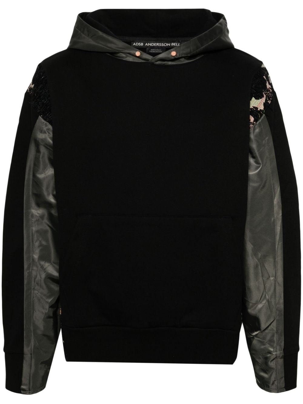 Seoul23 jacquard-panelled hoodie - 1