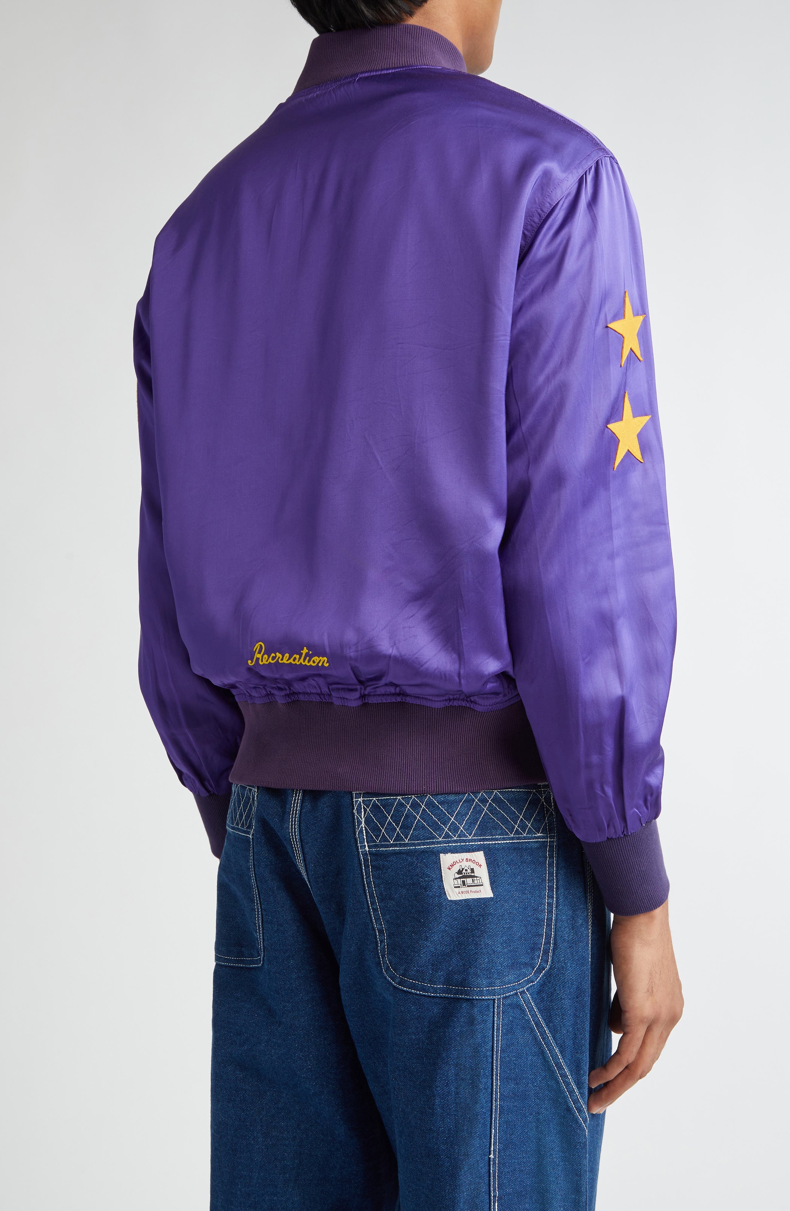 Bode Athlete's Rally Jacket in Purple Multi at Nordstrom - 3