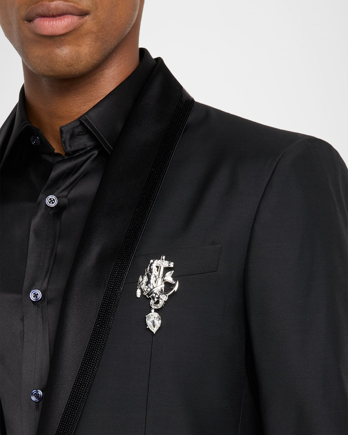 Men's Anchor Brooch - 2