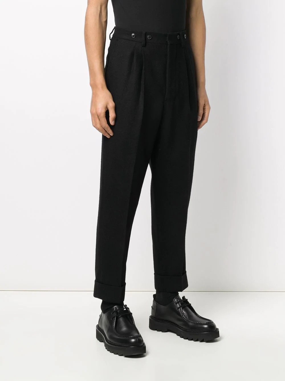 tapered cropped trousers - 3