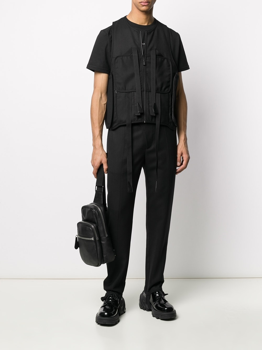 strap-detail bullet vest - 2