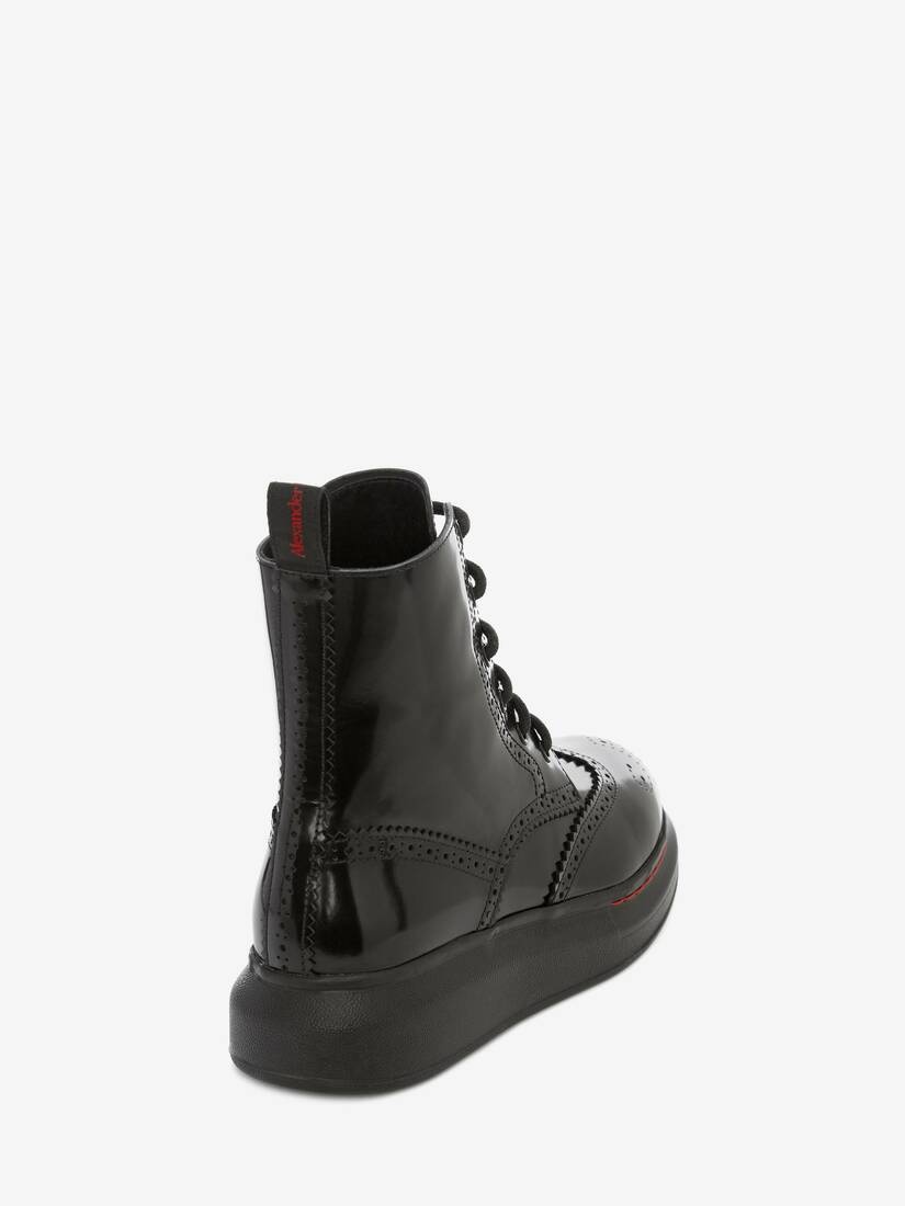 Hybrid Lace Up Boot in Black - 3