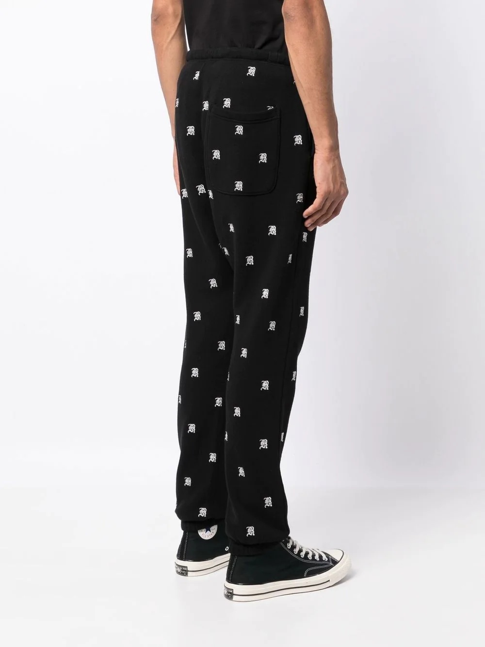 logo-embroidered track pants - 4