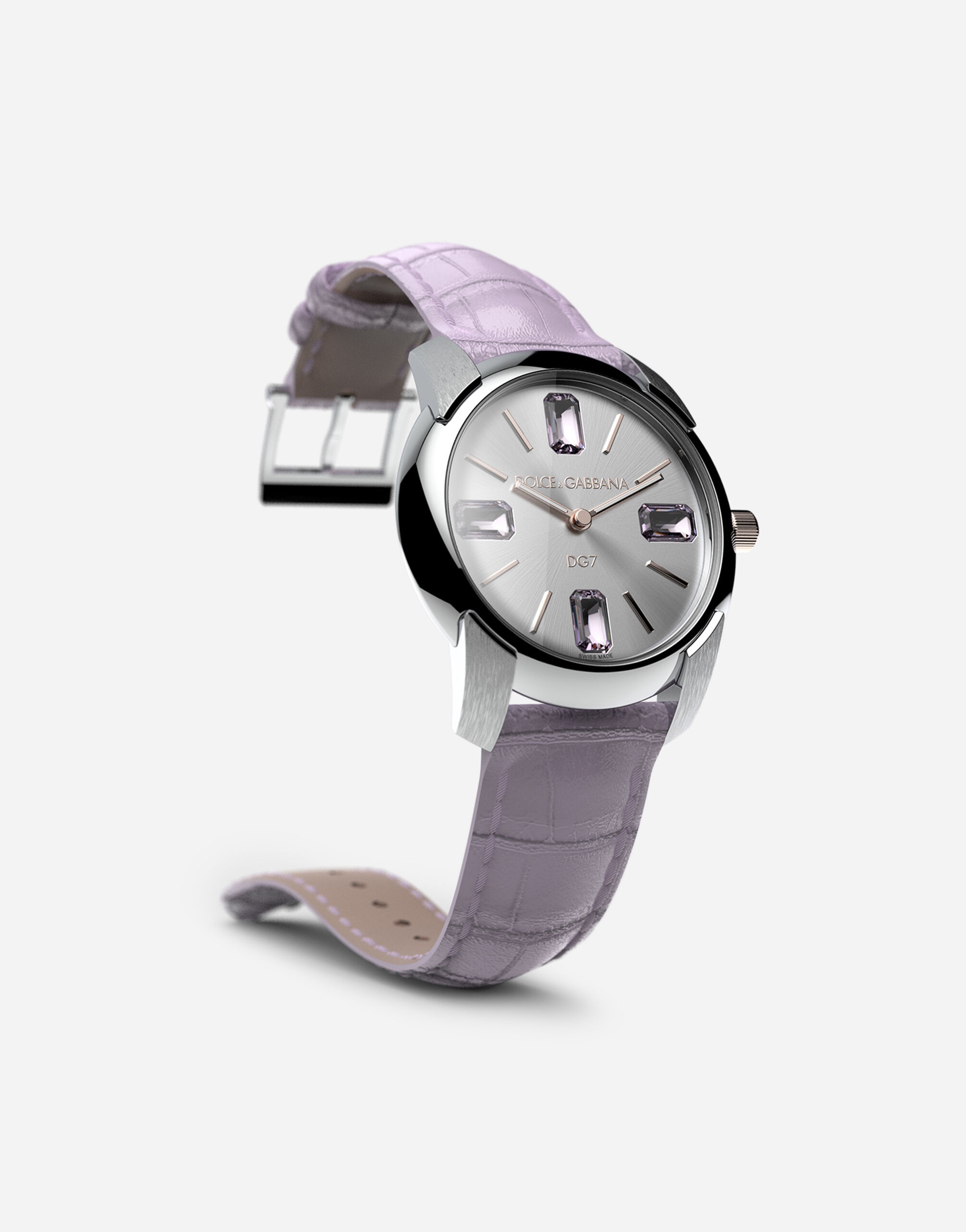 Watch with alligator strap - 2
