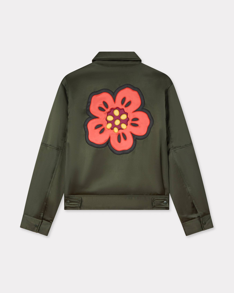 KENZO 'Boke Flower' padded blouson in mixed satin outlook