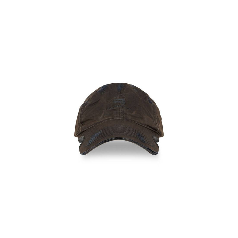 Men's Sporty B Sunfaded Cap in Black 1