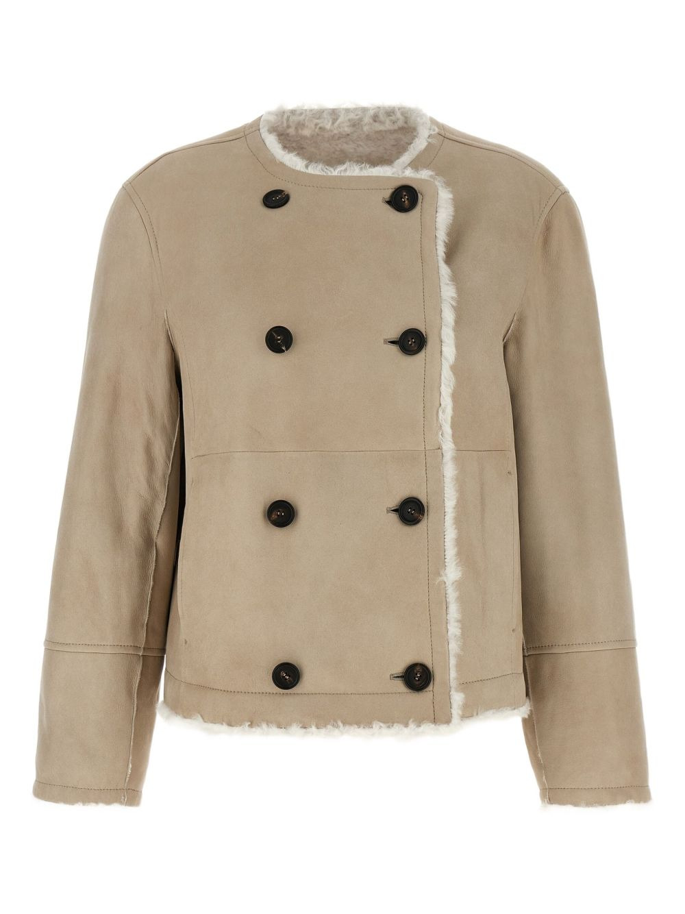 reversible shearling jacket - 2