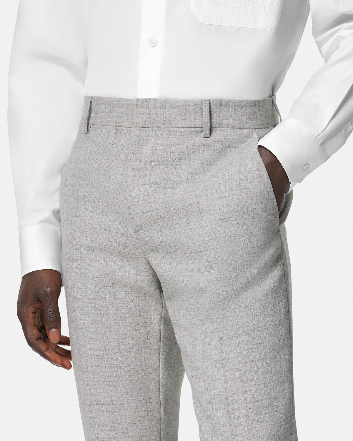 Wool-Blend Formal Pants - 3