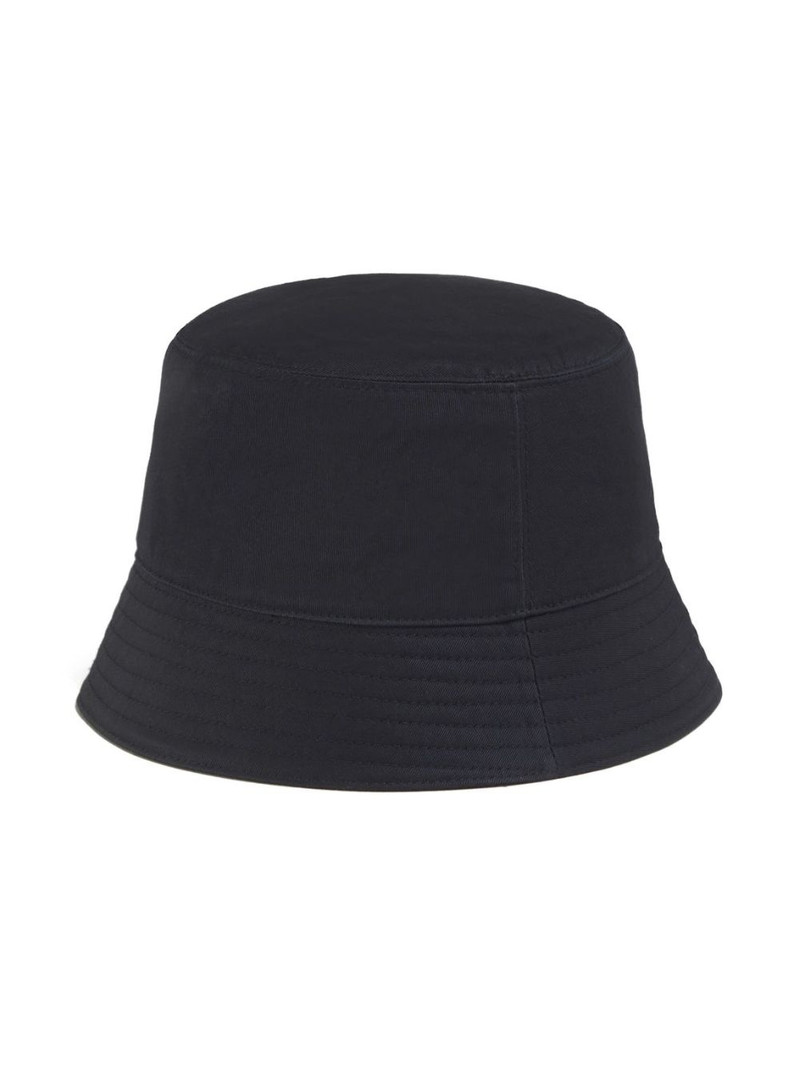 Marni logo-embroidered cotton bucket hat outlook