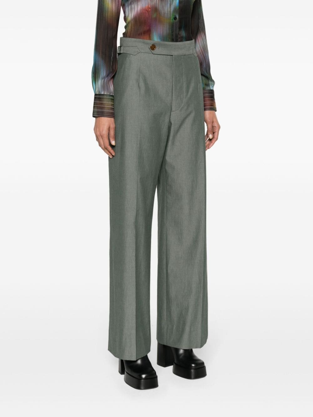 Lauren high-waist wide-leg trousers - 3