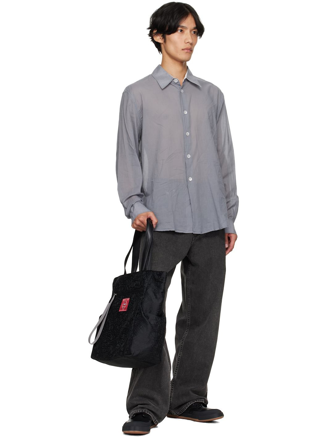 Black Henry Medium Tote - 4