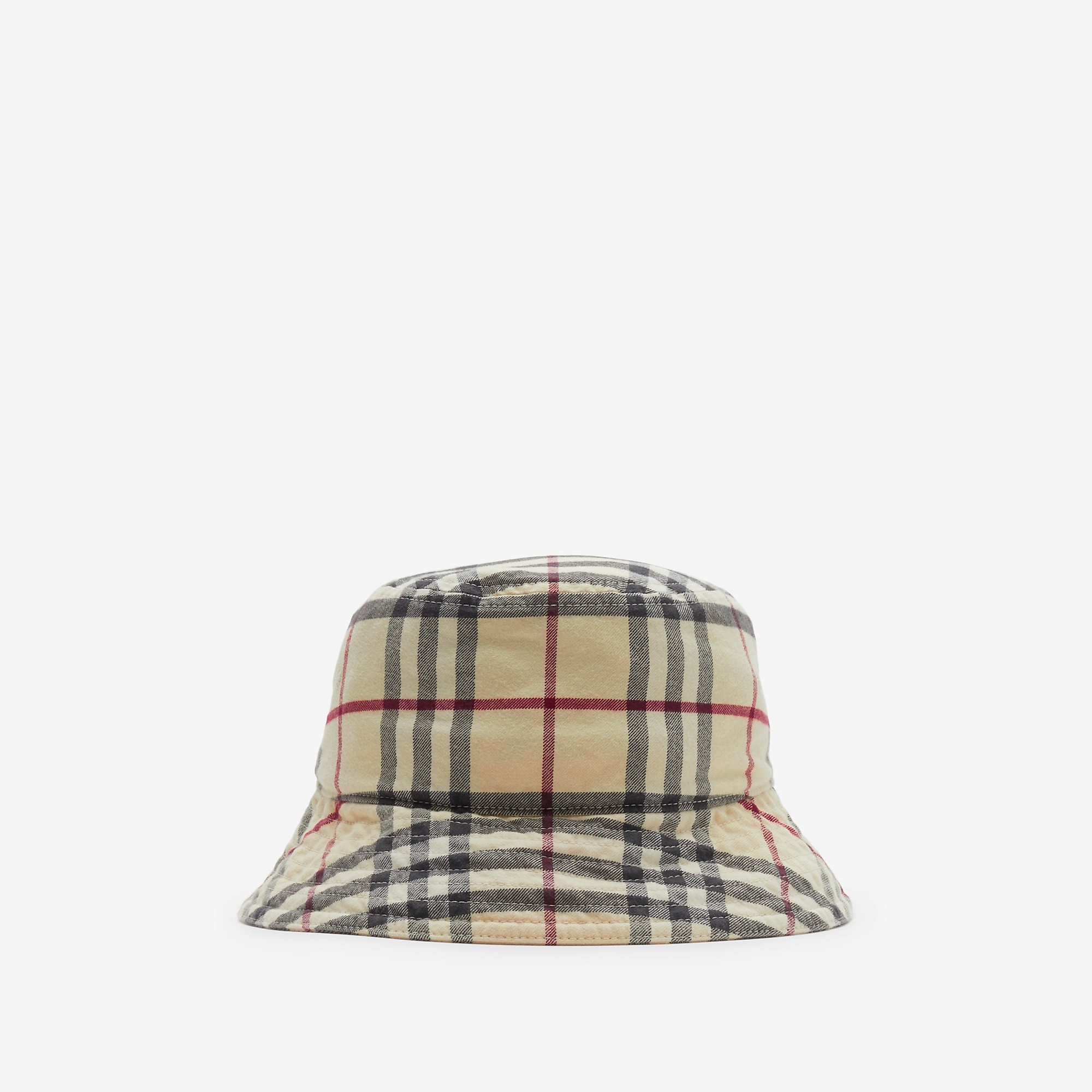 Check Cotton Bucket Hat - 1