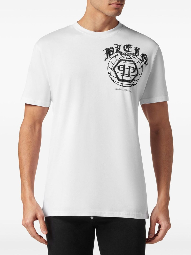 logo-embellished cotton T-shirt 3