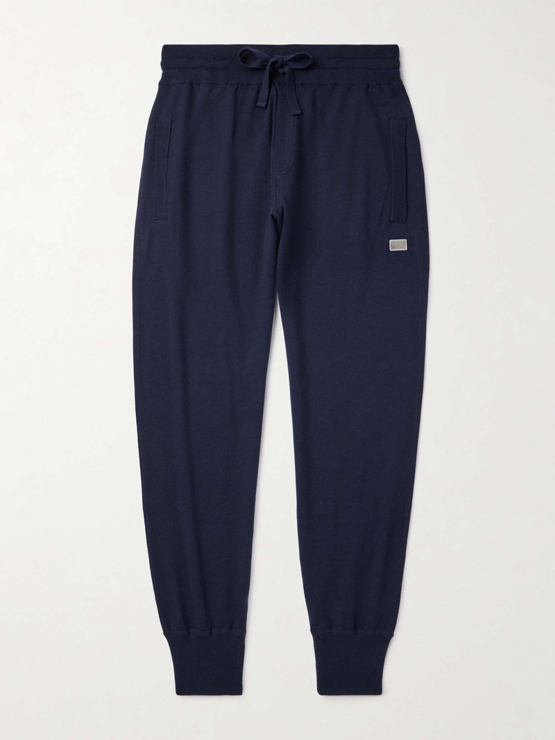 Logo-Appliquèd Wool Sweatpants 1
