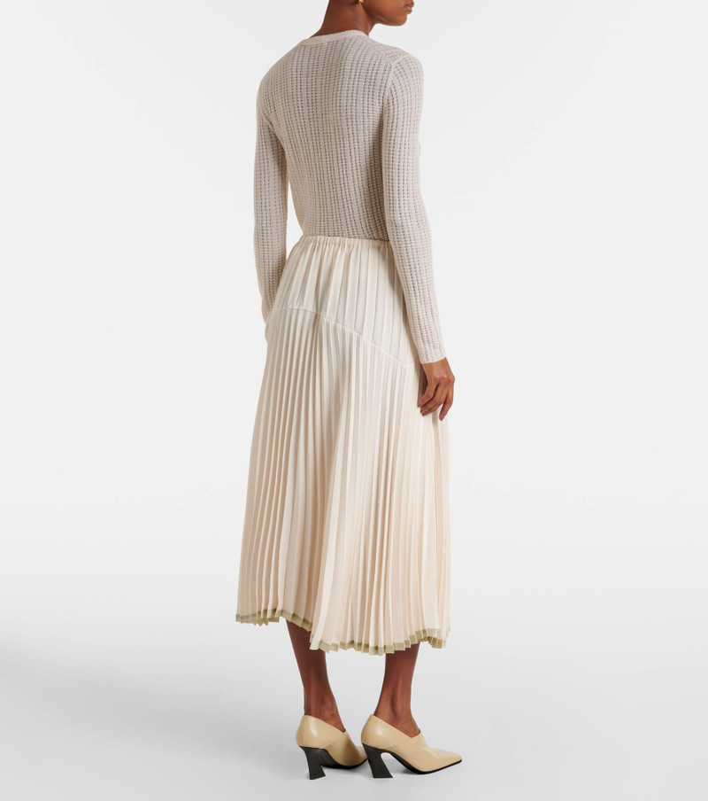 Plissé tiered midi skirt 3