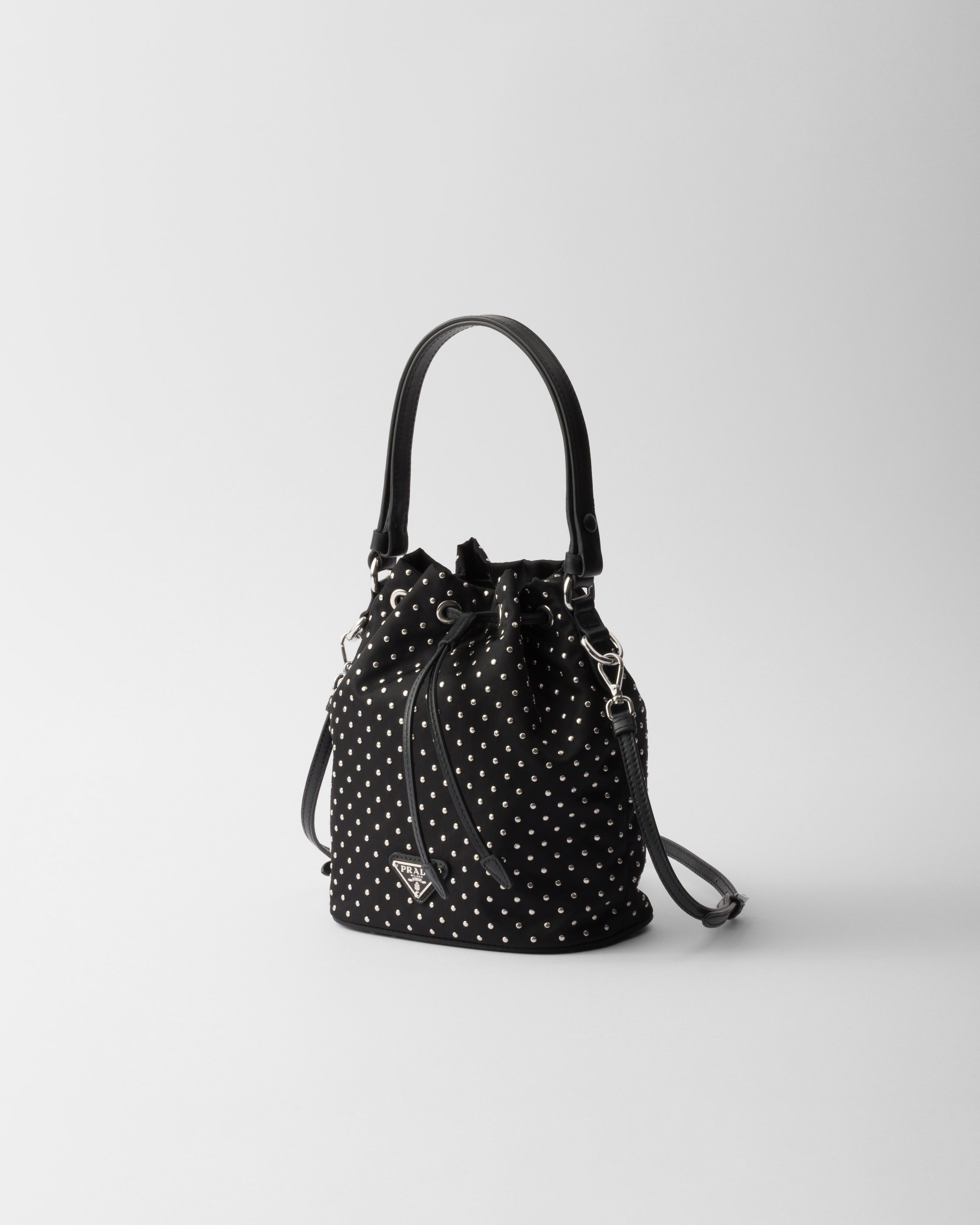 Re-Nylon mini-bag with studs - 2