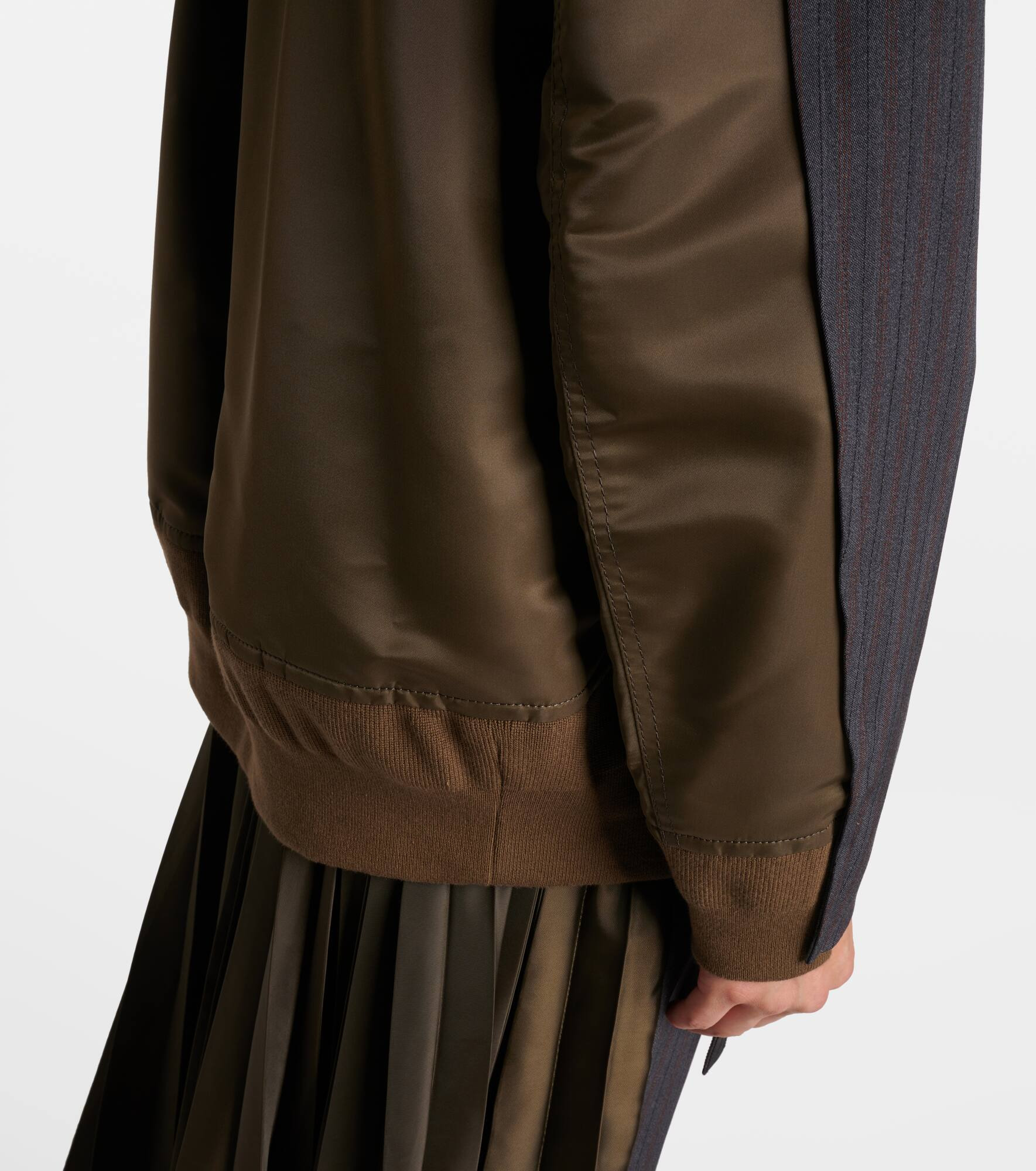 Paneled double-breasted jacket - 5