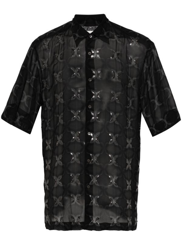 DRIES VAN NOTEN Men Printed Short Sleeve Shirt - 1