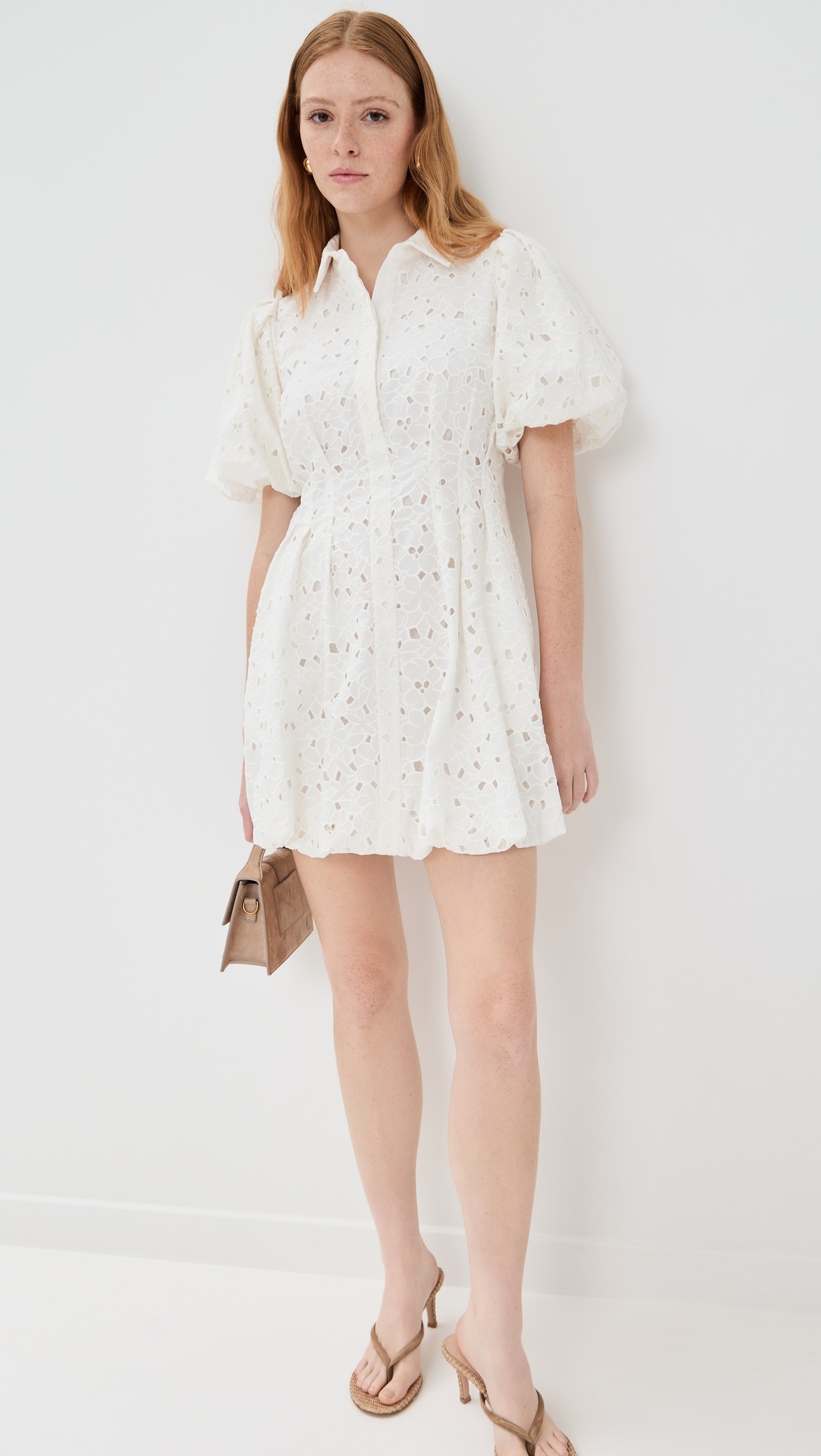 Cleo Balloon Pintuck Mini Dress - 4