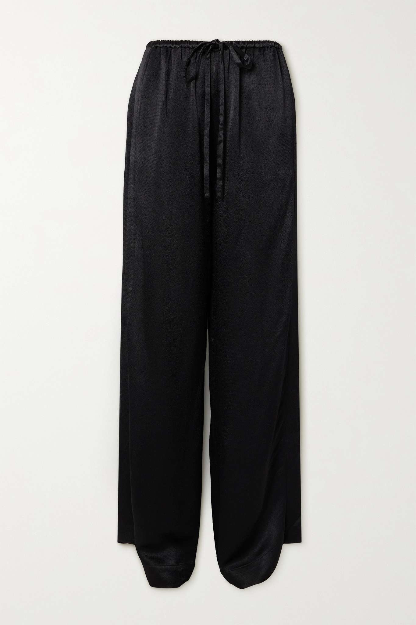 Hazel satin-crepe wide-leg pants - 1