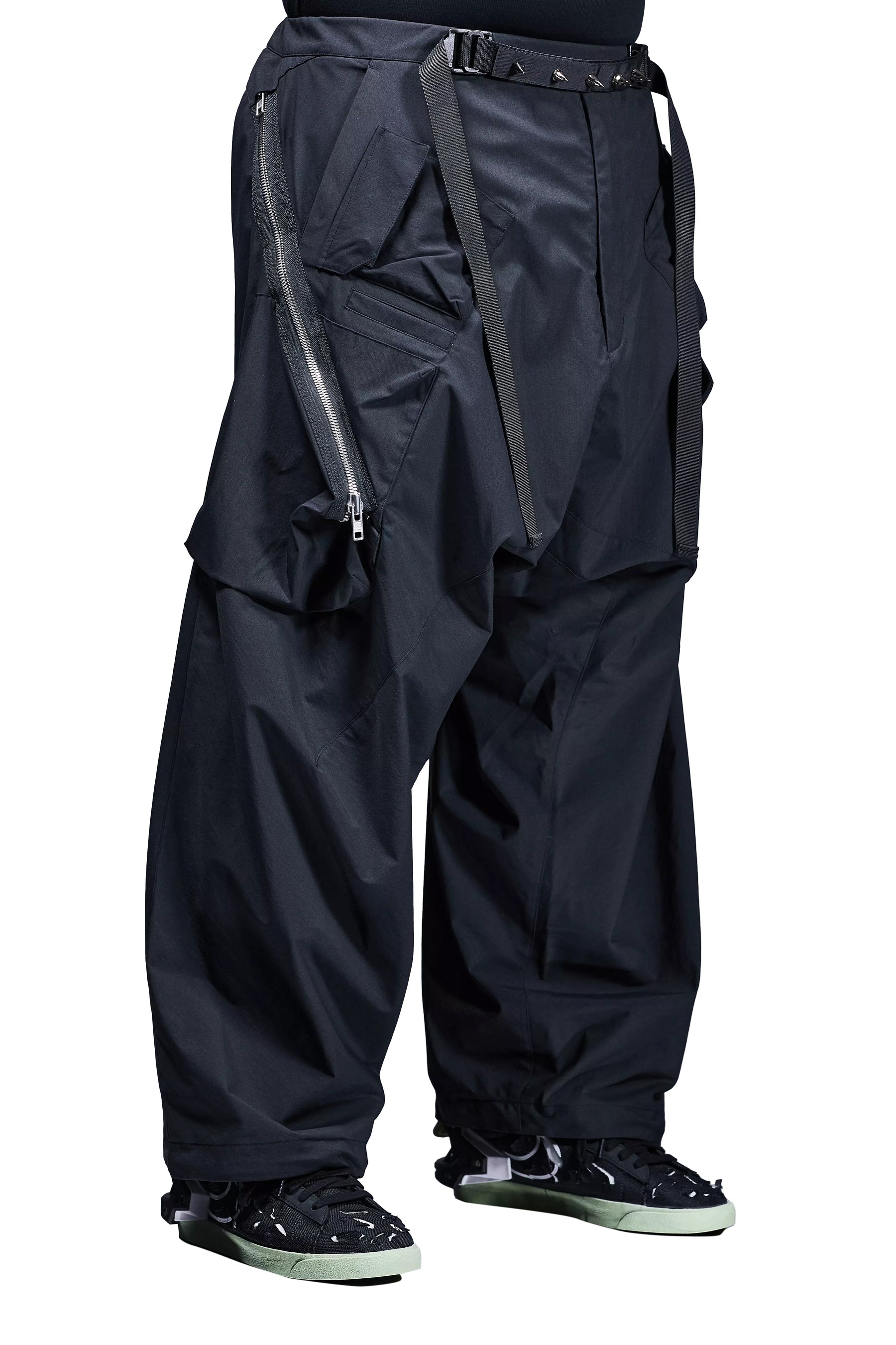 ENCAPSULATED NYLON ULTRAWIDE DRAWCORD CARGO TROUSER GEN. 1 (P30AL-E) / BLK - 9
