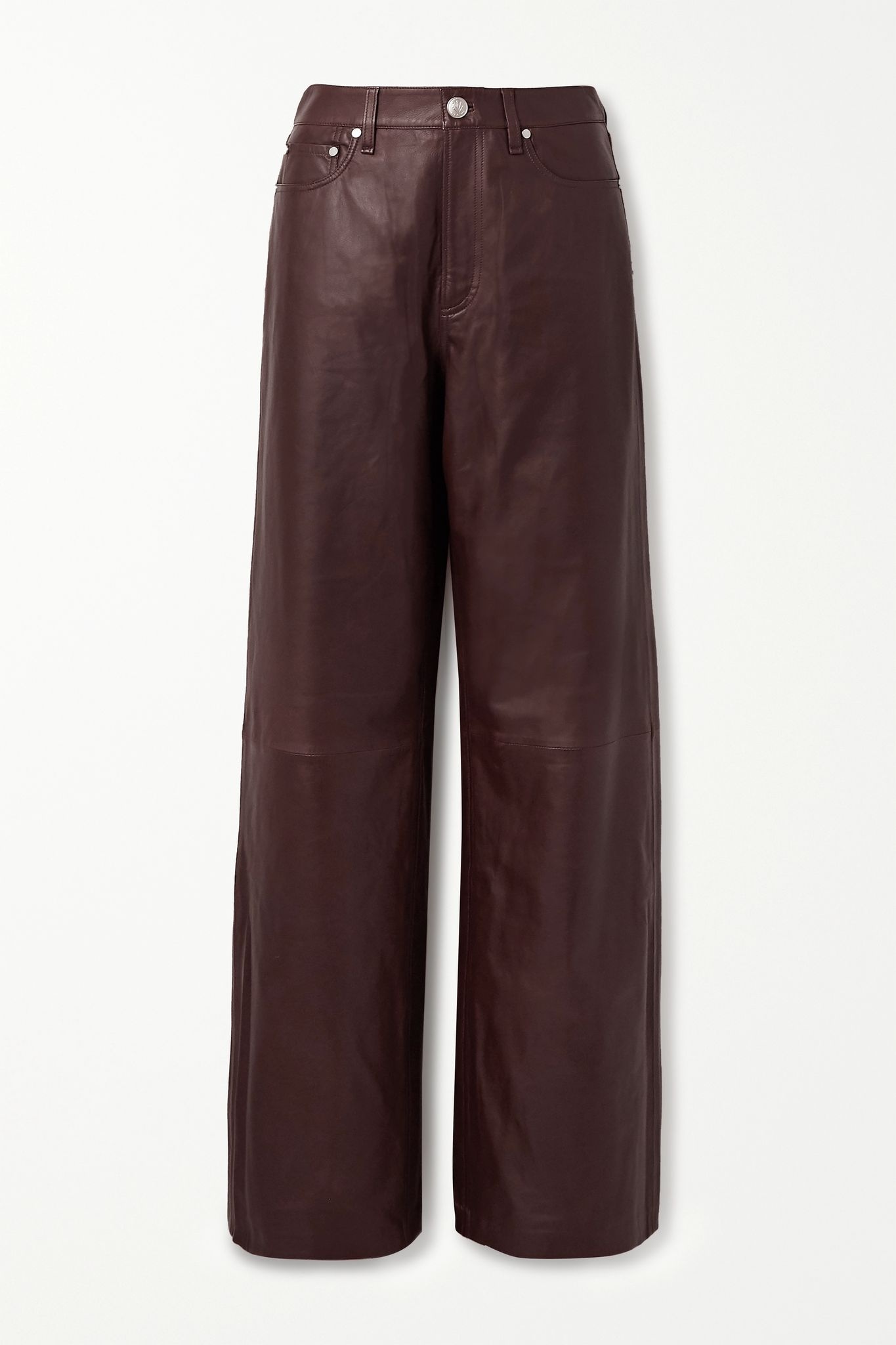 Leather wide-leg pants  - 1