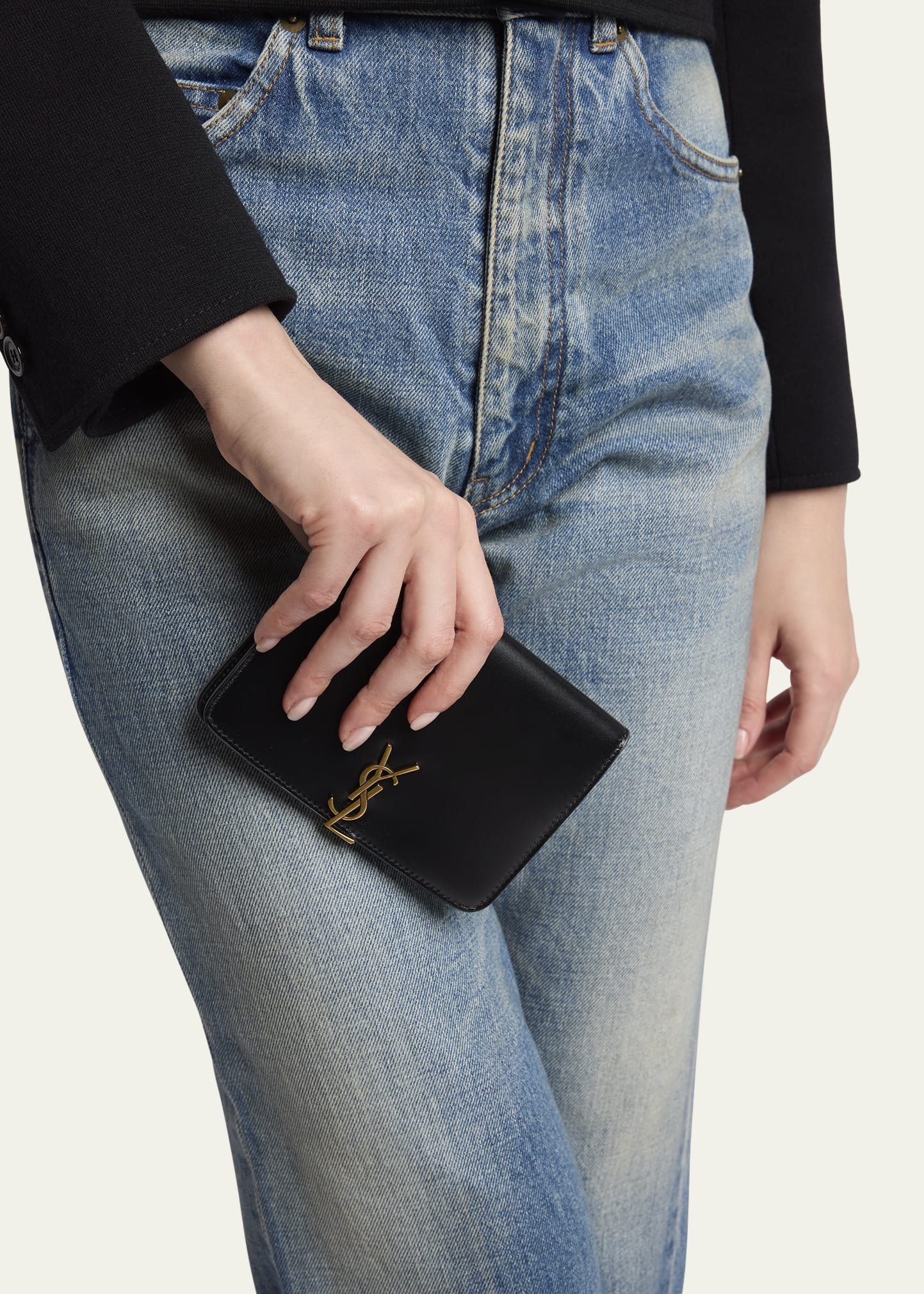 YSL Passport Holder in Calfskin - 2