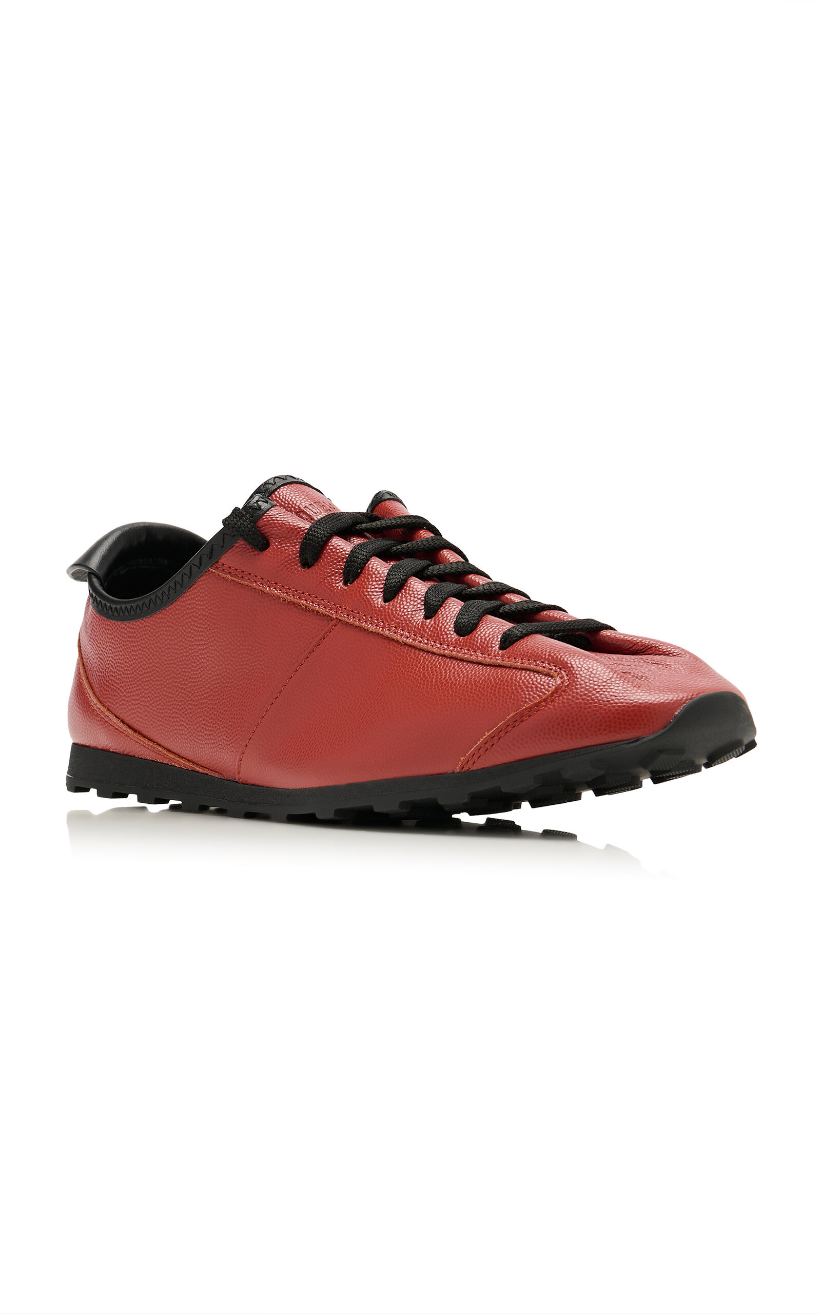 The Tennis Leather Sneakers red - 4