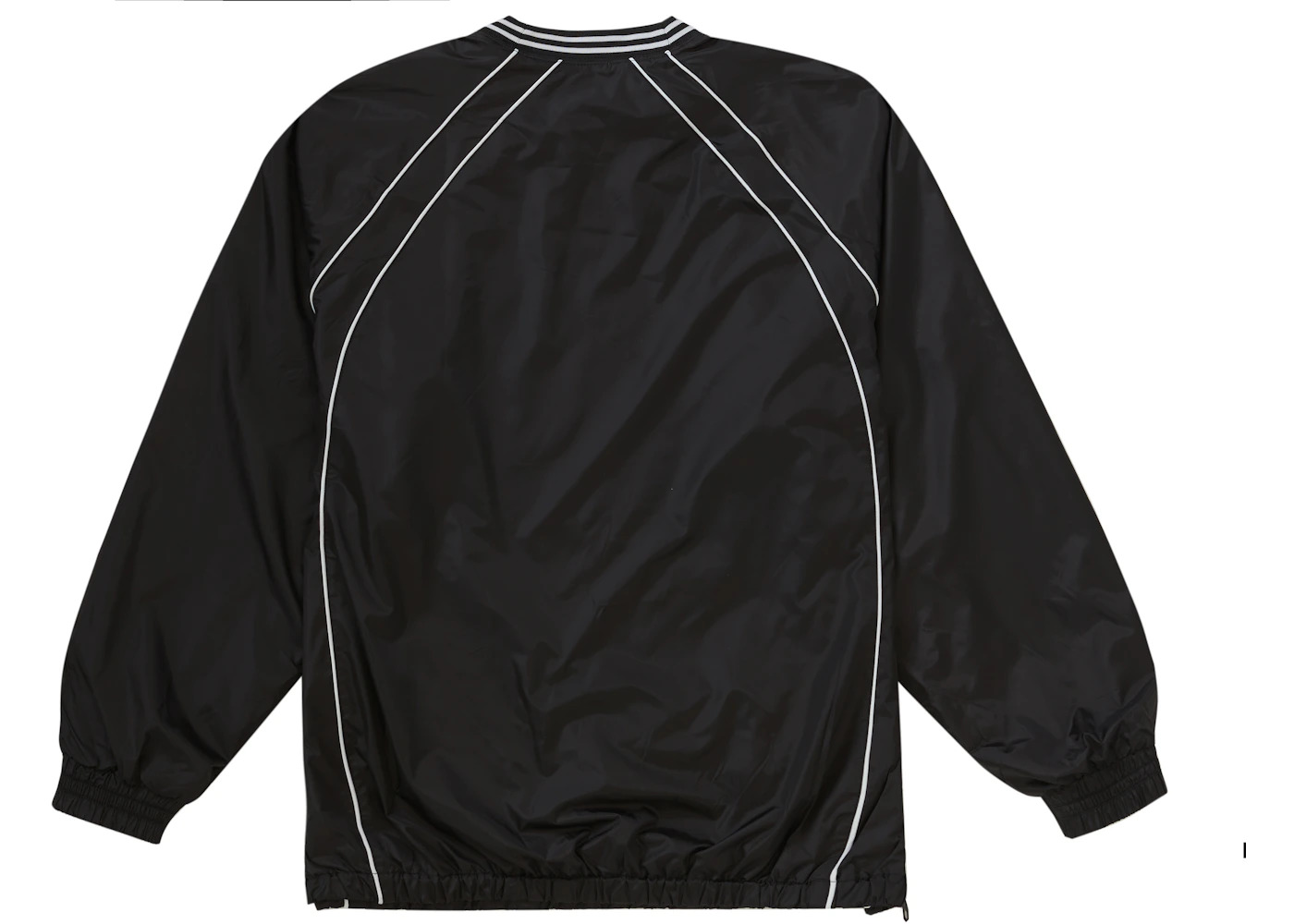 Supreme Piping Warm Up Pullover Black - 2