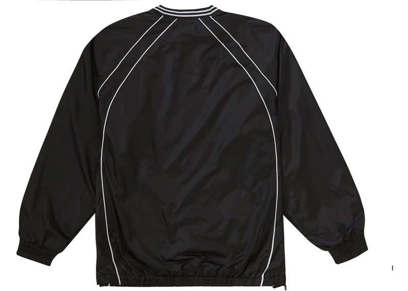 Supreme Supreme Piping Warm Up Pullover Black outlook