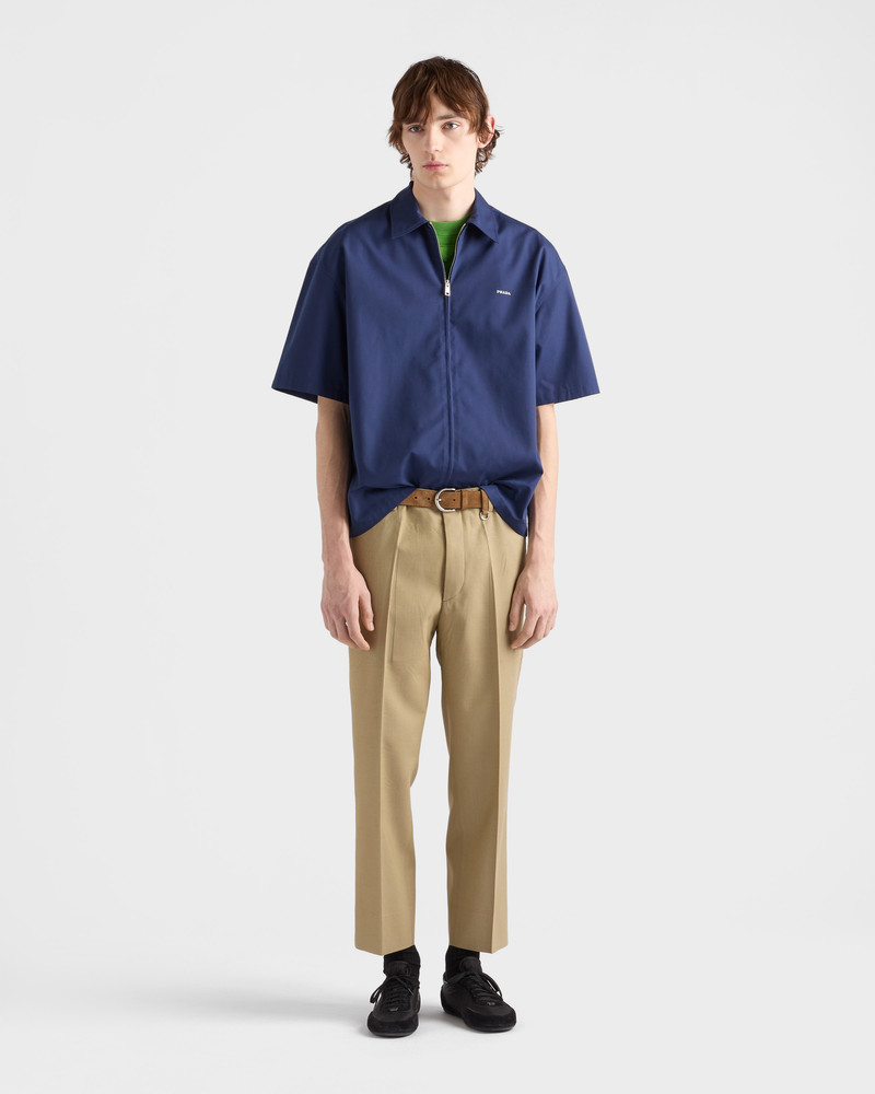 Prada Short-sleeved technical cotton shirt outlook