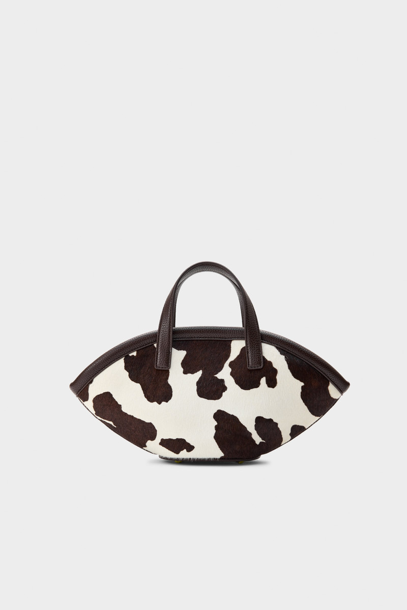 Haircalf Mini Mercado Tote In Cow Print 1