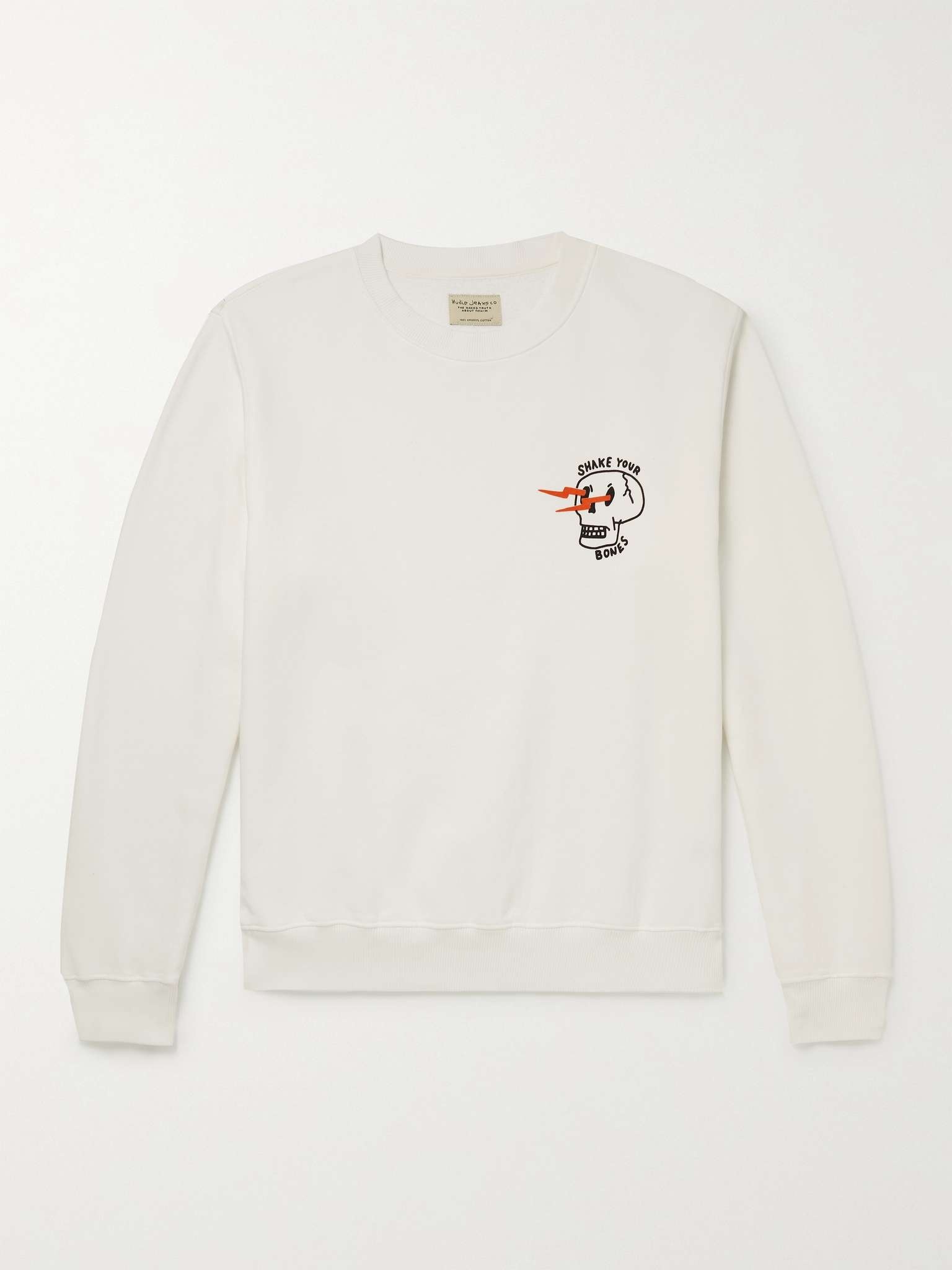 Printed Fleece-Back Cotton-Jersey Sweatshirt - 1