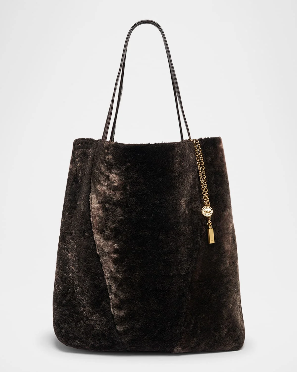 Spin Large Shearling Tote Bag - 1