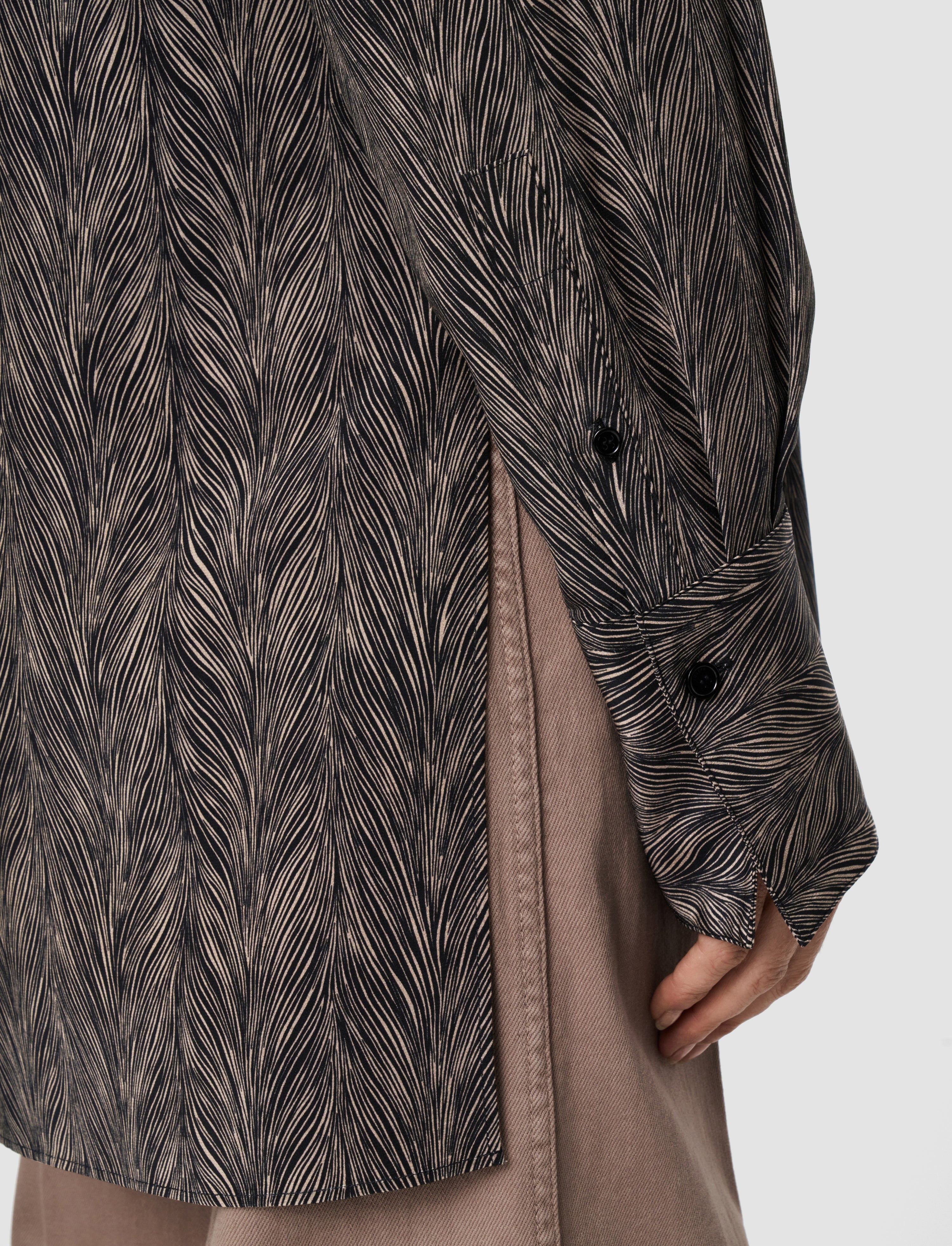 Albin Crepe de Chine Print Silk Blouse - 5